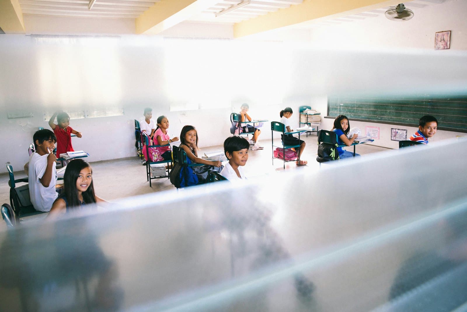 Estudiantes de preescolar en el aula